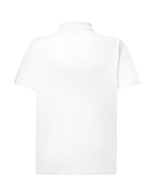 Koszulka polo męska JHK POLO PORA 240 WH biała - P&M