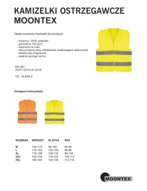 JHK SYF Warnweste Gold Fluor Unisex