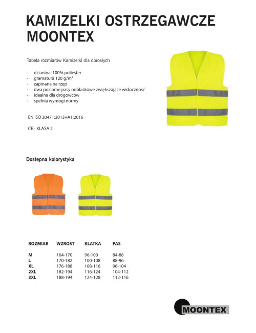 JHK SYF Warnweste Gold Fluor Unisex