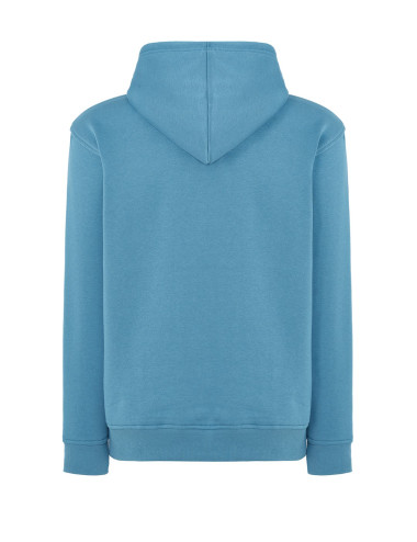 JHK Bluzy Dresowe Męskie SWRA KNG KANGAROO PB - Petrol Blue