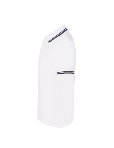 JHK Koszulki polo Dziecięce PKID 210  WH/NY - White/Navy