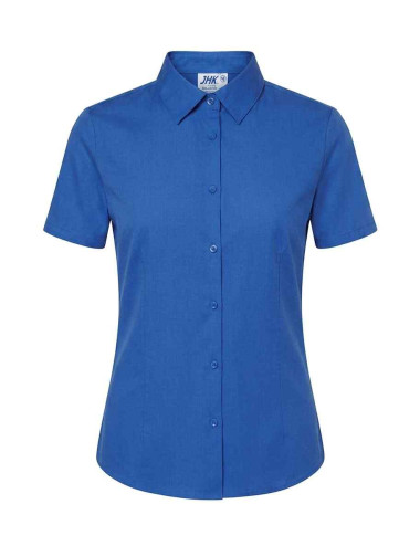 JHK Damen Shirt SHL OXF SS RB - Königsblau