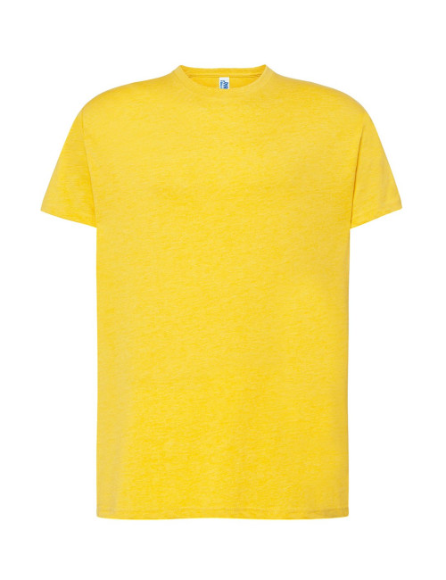 JHK Koszulka męska TSRA 150 REGULAR T-SHIRT MUH - Mustard Heather