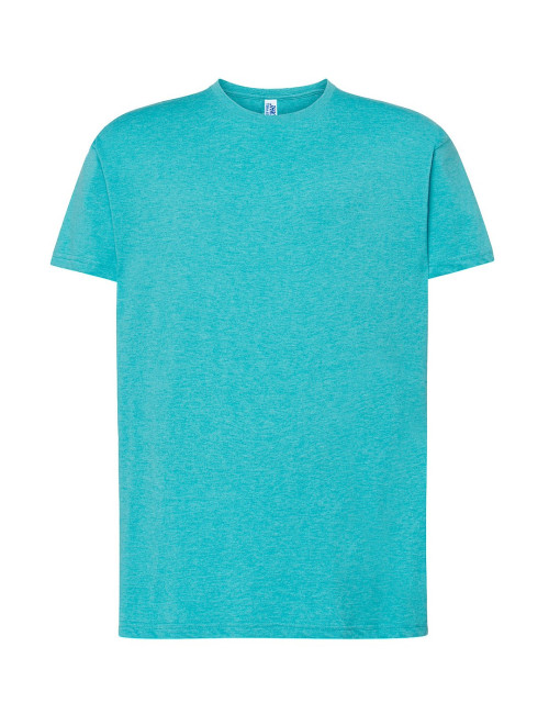 JHK Koszulka męska TSRA 150 REGULAR T-SHIRT TUH - Turquoise Heather