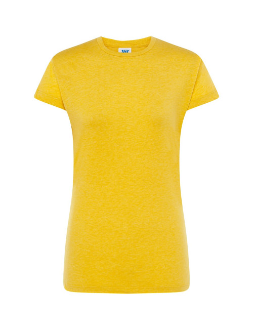 JHK Women`s T-shirt TSRL CMF LADY COMFORT MUH - Mustard Heather