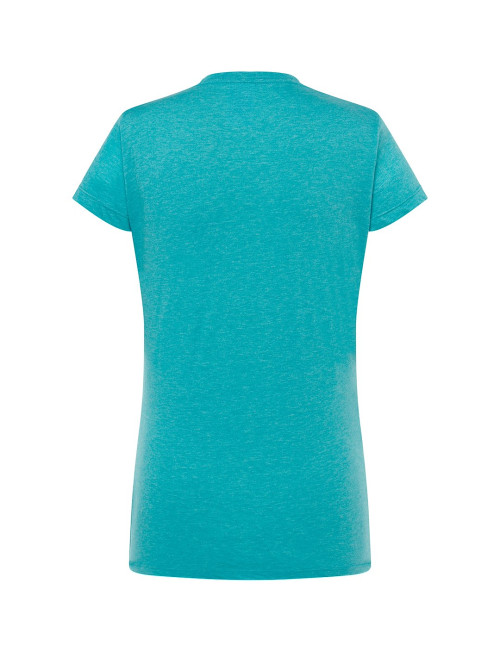JHK Damen-T-Shirt TSRL CMF LADY COMFORT TUH - Türkis meliert