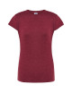 JHK Damen-T-Shirt TSRL CMF LADY COMFORT BUH - Burgunderrot meliert