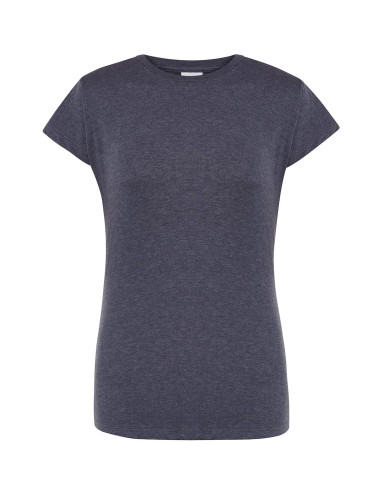 JHK Damen-T-Shirt TSRL CMF LADY COMFORT DNH - Denim Heather