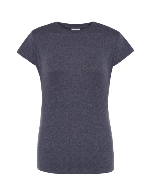 JHK Damen-T-Shirt TSRL CMF LADY COMFORT DNH - Denim Heather