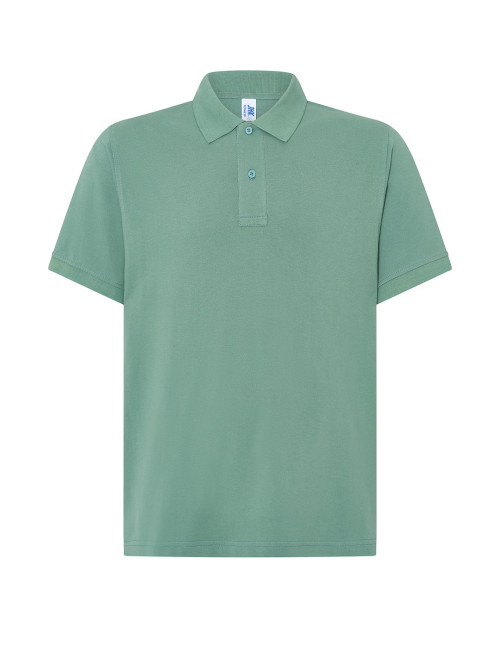 JHK Koszulki polo Męskie POLO PORA 210 JH MO - MOSS GREEN