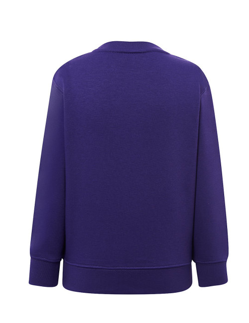 JHK Bluza Dresowa Dziecięce SWRK 290 KID SWEATSHIRT PU - Purple