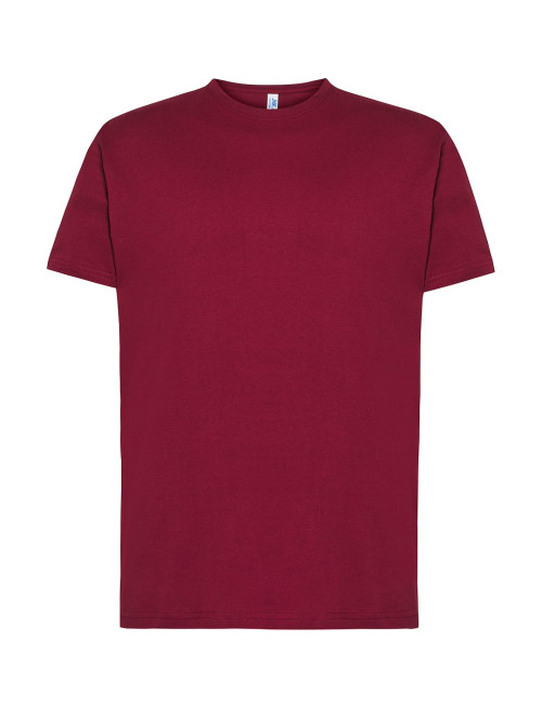 JHK Herren TSR 160 REGULAR COMBED BU T-Shirt - Burgunderrot