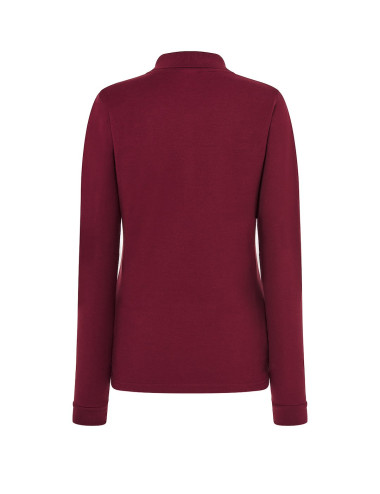 JHK Koszulki poloDamskie POPL 200 LS BU - Burgundy