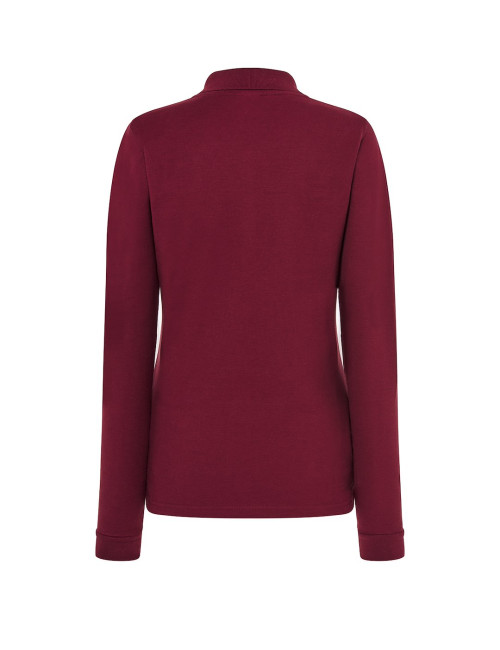 JHK Koszulki poloDamskie POPL 200 LS BU - Burgundy