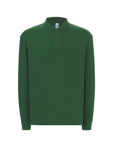 JHK Men`s Polo Shirts POLO PORA 210 LS BG - Bottle Green
