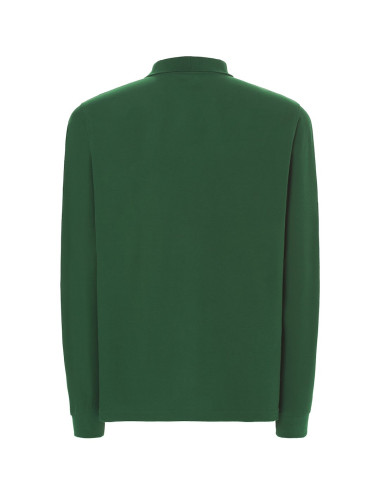 JHK Men`s Polo Shirts POLO PORA 210 LS BG - Bottle Green