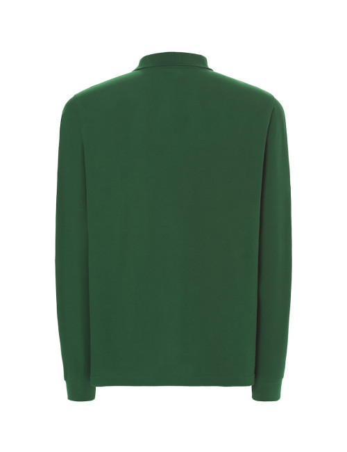 JHK Men`s Polo Shirts POLO PORA 210 LS BG - Bottle Green