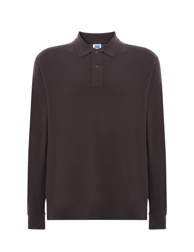 JHK Herren-Polohemden POLO PORA 210 LS GF - Graphit