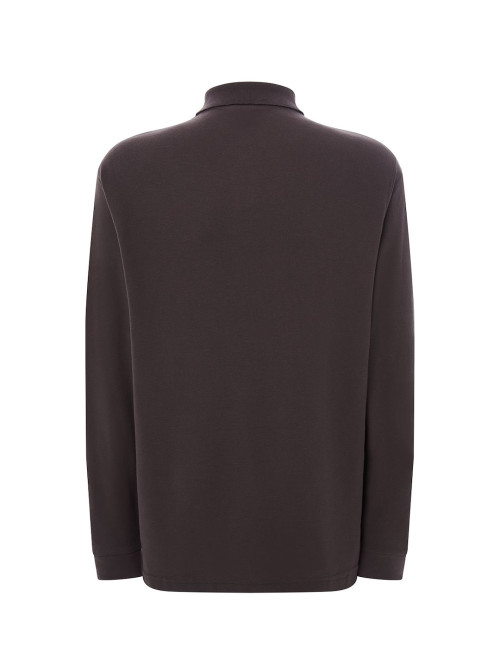 JHK Herren-Polohemden POLO PORA 210 LS GF - Graphit