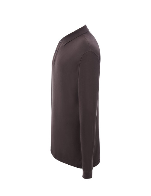 JHK Herren-Polohemden POLO PORA 210 LS GF - Graphit