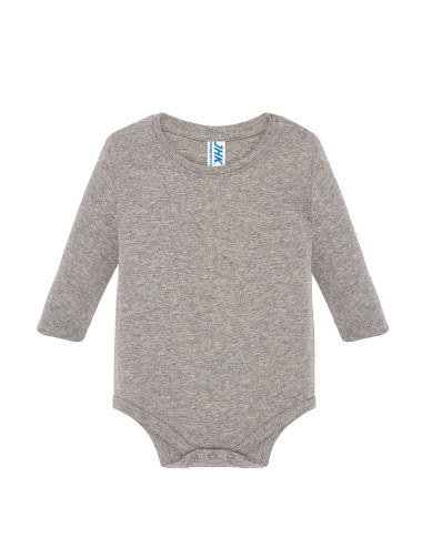 JHK TSRB BABY BODY LS GM Kinder-T-Shirt - Grau meliert