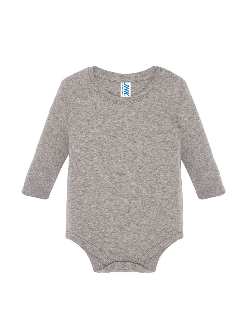 JHK TSRB BABY BODY LS GM Kinder-T-Shirt - Grau meliert