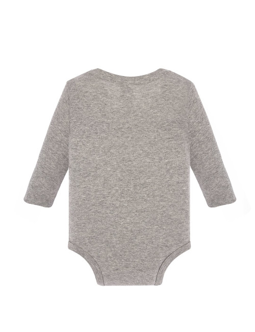 JHK TSRB BABY BODY LS GM Kinder-T-Shirt - Grau meliert