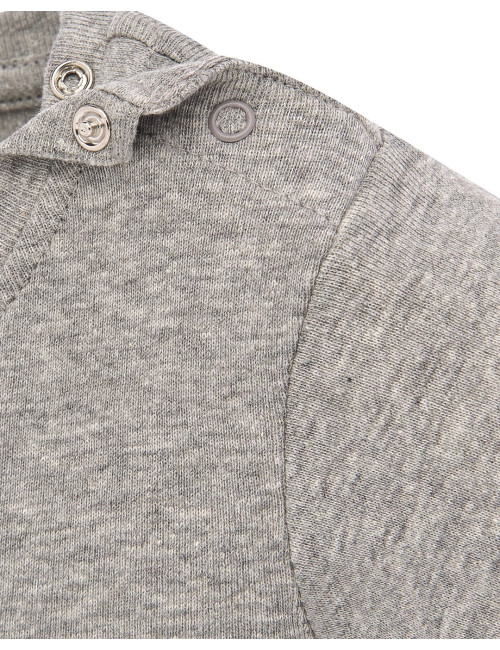 JHK TSRB BABY BODY LS GM Kinder-T-Shirt - Grau meliert