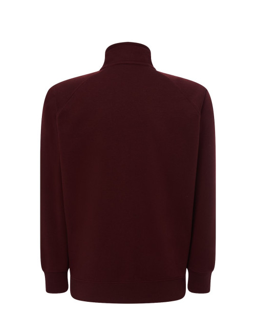 JHK Bluzy Dresowe Męskie FULL ZIP SWEATSHIRT CA - Cardinal