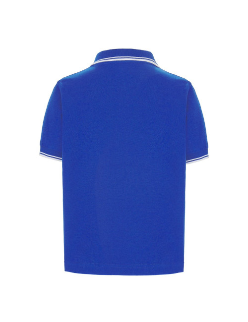 JHK Children`s Polo Shirts PKID 210 RBWH - Royal Blue/White