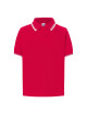 JHK Kinder-Poloshirts PKID 210 RDWH - Rot/Weiß