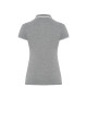JHK Damen-Poloshirts POPL 200 GMWH – Grau meliert/Weiß