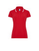 JHK Damen-Poloshirts POPL 200 RDWH - Rot/Weiß