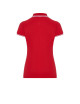 JHK Damen-Poloshirts POPL 200 RDWH - Rot/Weiß