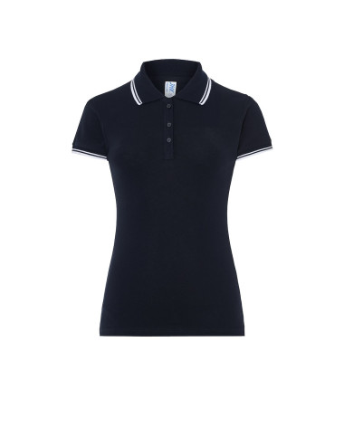 JHK Women`s Polo Shirts POPL 200 NYWH - Navy/White