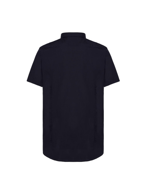 JHK Herrenhemd SHA POP SS NY – Marineblau