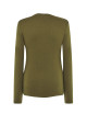 JHK Damen-T-Shirt JHK TSRL CMF LS KH - Khaki