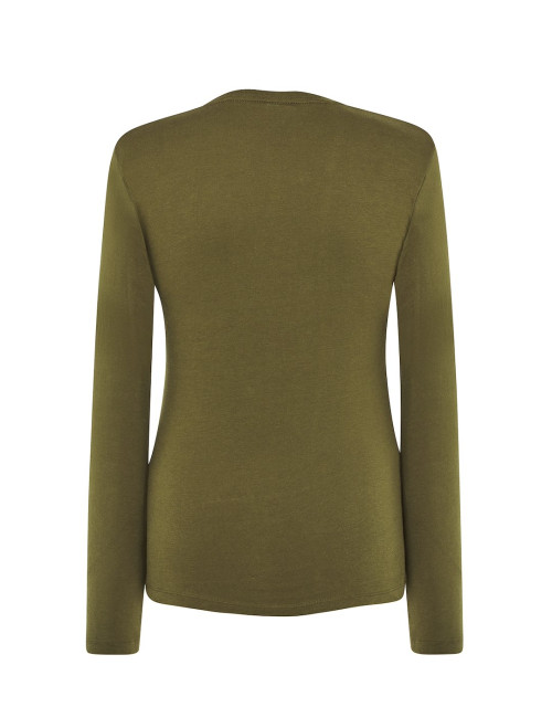 JHK Damen-T-Shirt JHK TSRL CMF LS KH - Khaki
