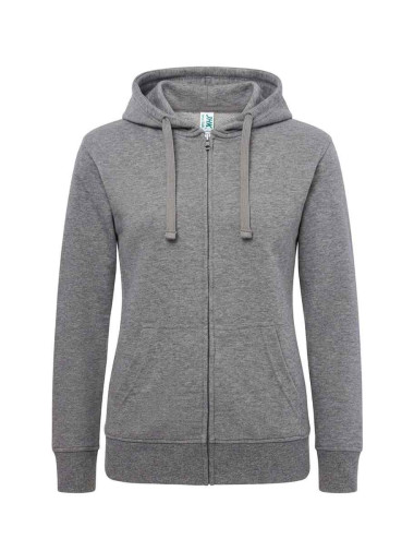 JHK Women's Sweatshirt JHK SWULHOOD 240 GM - Grey Melange