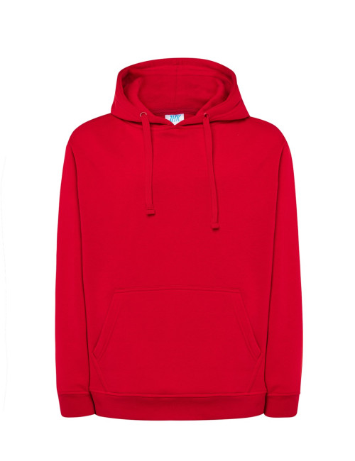 JHK Bluza dresowa męska KANGAROO 320 SWEATSHIRT RD - Red