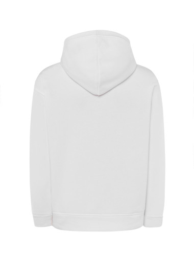 JHK Bluza dresowa męska KANGAROO 320 SWEATSHIRT WH White