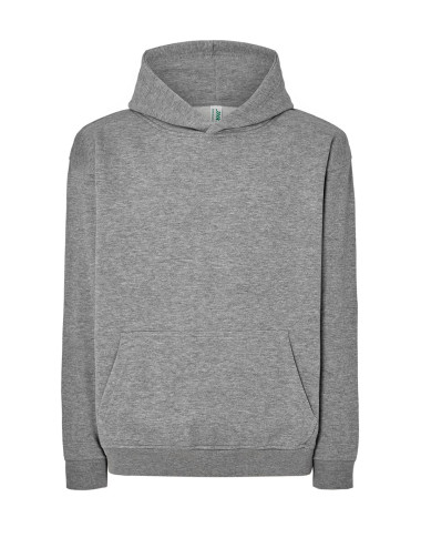 JHK Bluza dresowa męska KANGOROO OVERSIZE GM - Grey Melange
