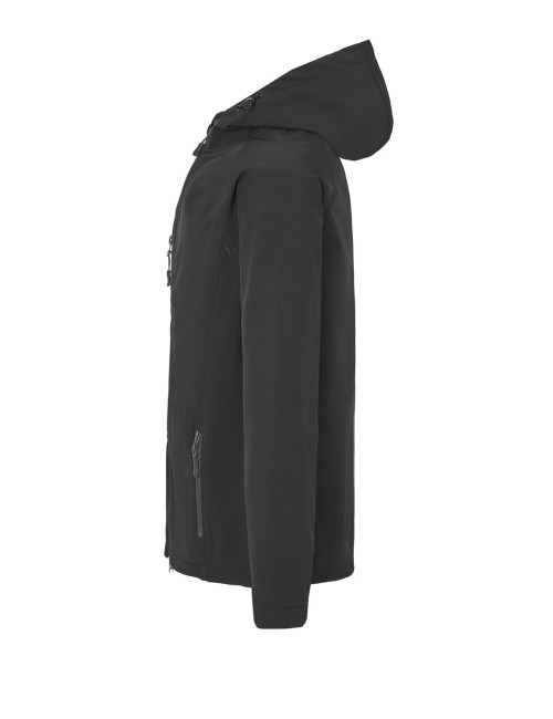 Kurtka męska JHK SOFTSHELL HOOD BK czarna - P&M