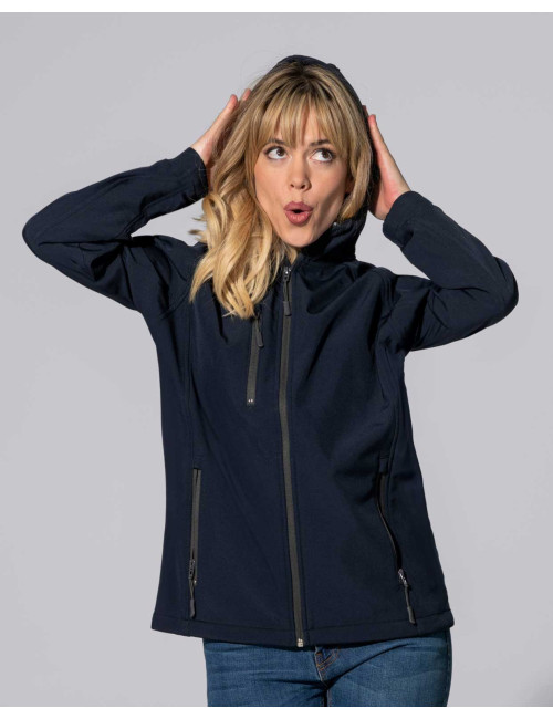 JHK Women's softshell jacket SOFTSHELL LADY NY - Navy