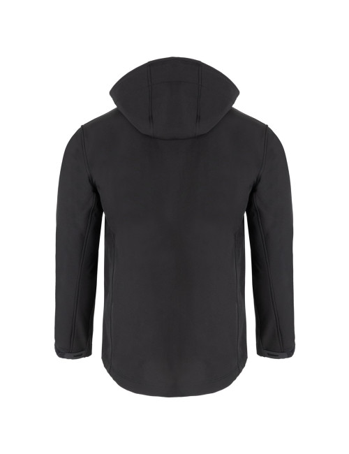 JHK Men's softshell jacket SOFTSHELL HOOD MOONTEX KING BK - Black