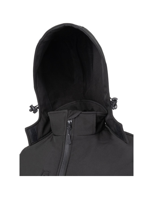 JHK Men's softshell jacket SOFTSHELL HOOD MOONTEX KING BK - Black