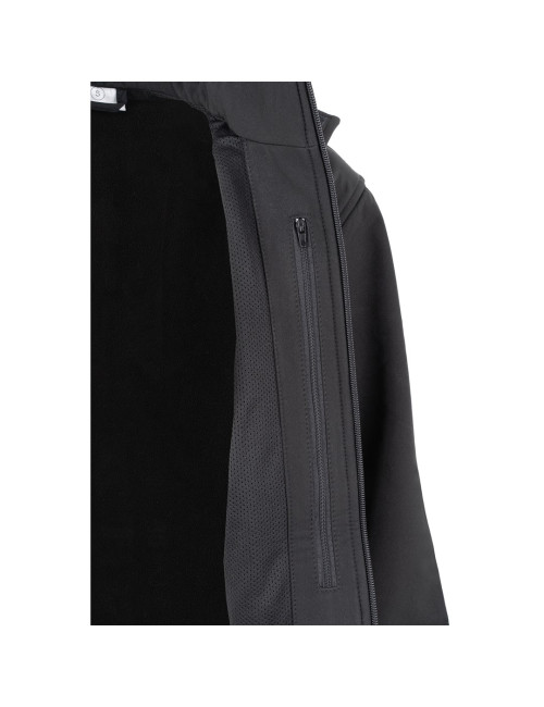JHK Men's softshell jacket SOFTSHELL HOOD MOONTEX KING BK - Black