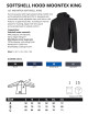 JHK Men's softshell jacket SOFTSHELL HOOD MOONTEX KING BK - Black