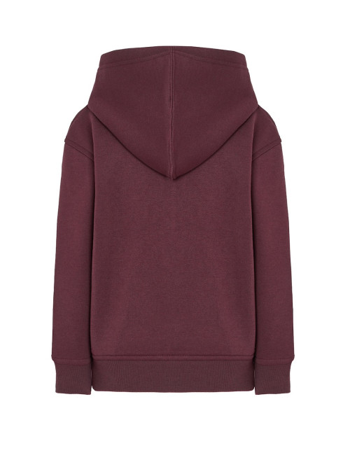 JHK Kinder-Sweatshirt mit Kapuze - Burgunderrot