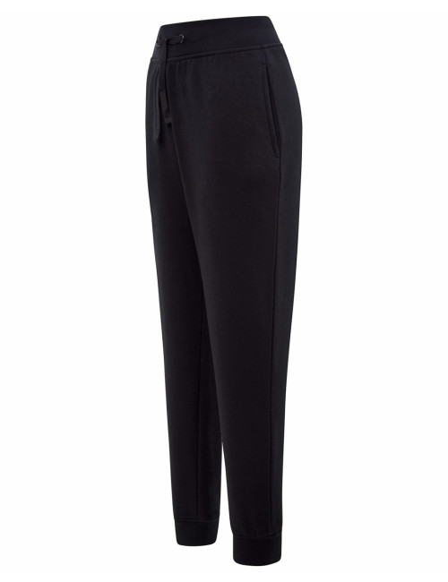 Spodnie dresowe JHK PANTS CUFF FRENCH TERRY czarne - P&M